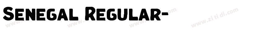 Senegal Regular字体转换